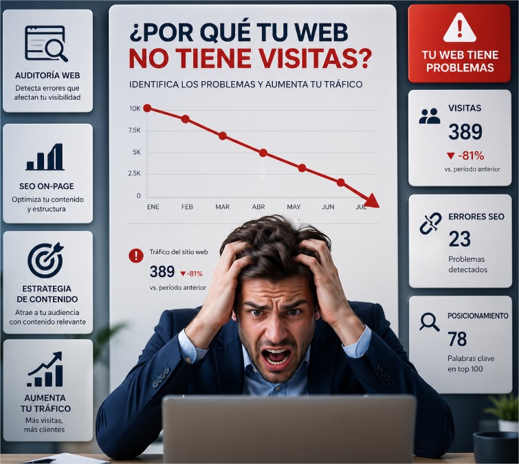 Por qué tu web no genera tráfico orgánico (y cómo solucionarlo)
