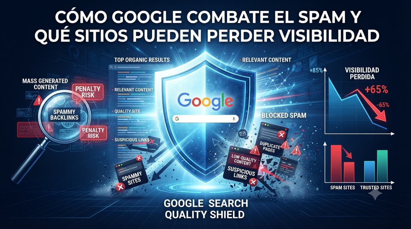 Cómo Google combate el spam y qué sitios pueden perder visibilidad